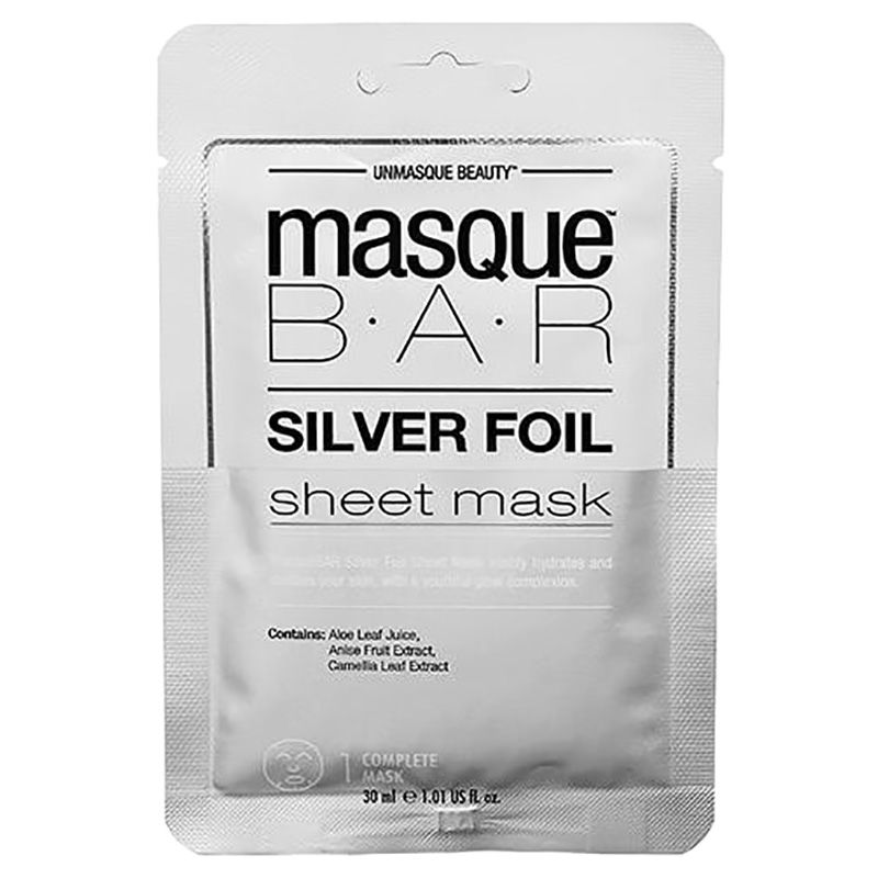 masqueBAR - Silver Foil Sheet Mask 30ml