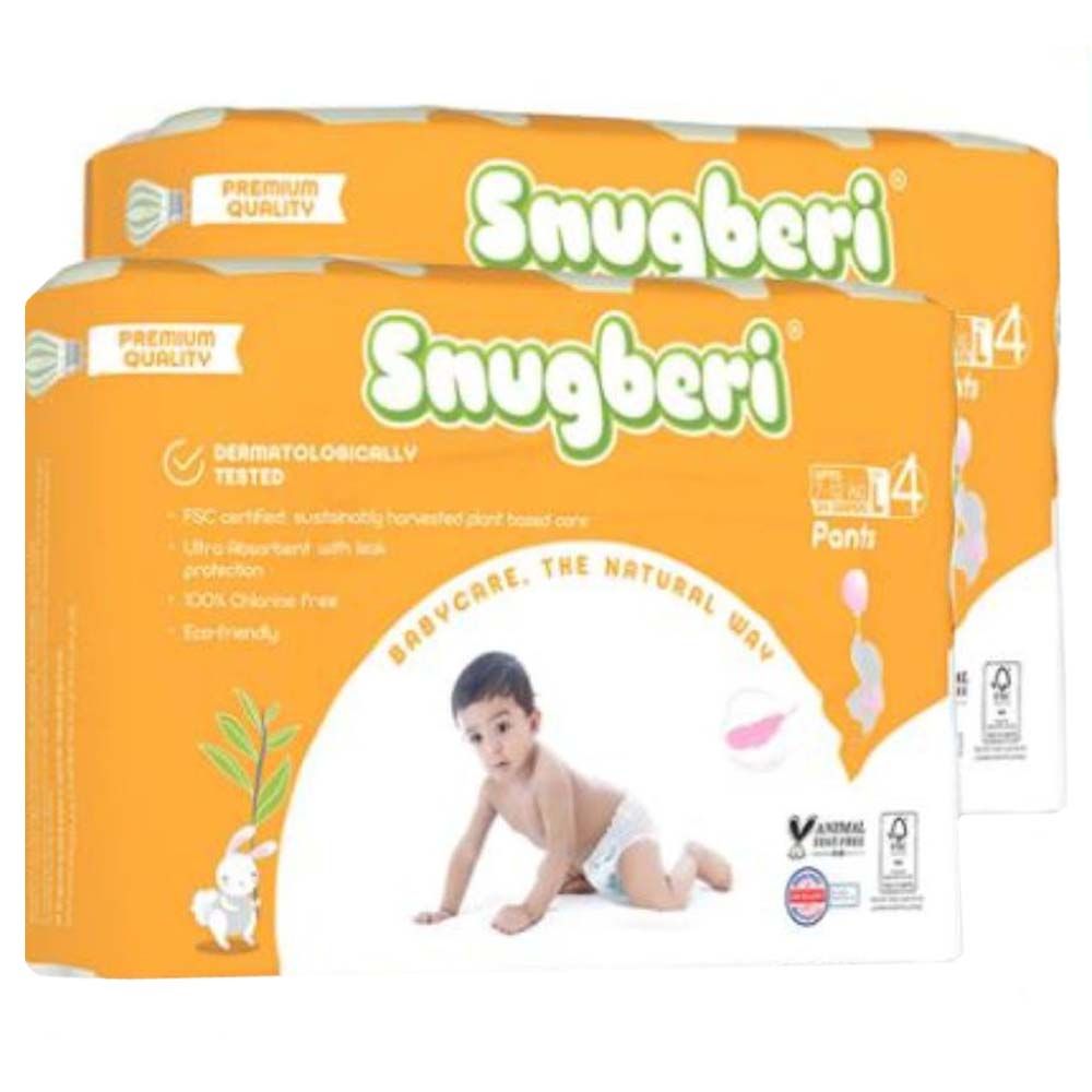 Snugberi - Diaper Pants Size 4 Large 7-12kg 24pcs - Twin Value Pack