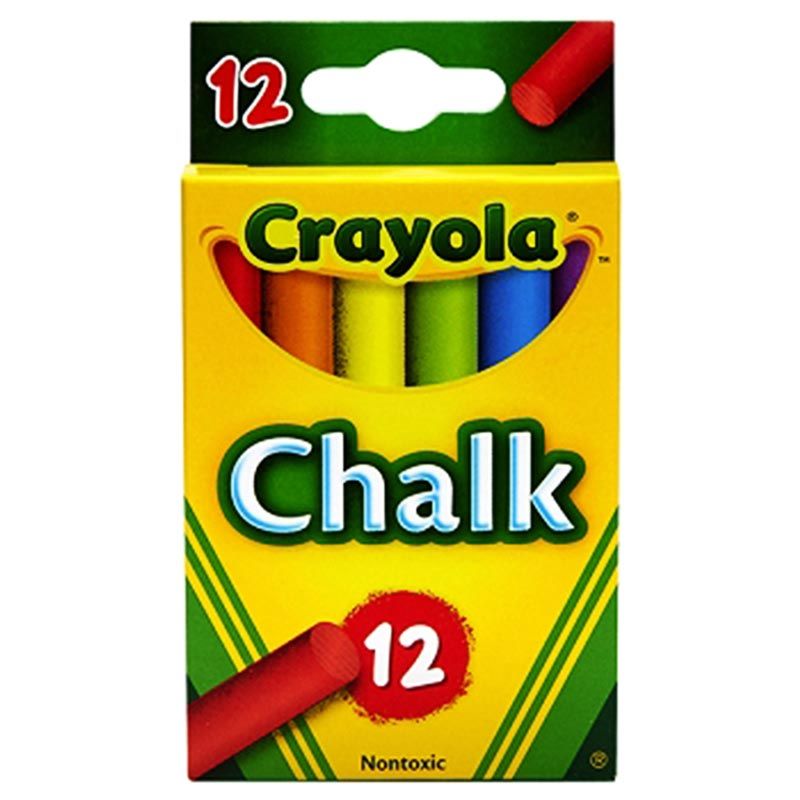 Crayola - 12 Anti Dust Chalks - Coloured