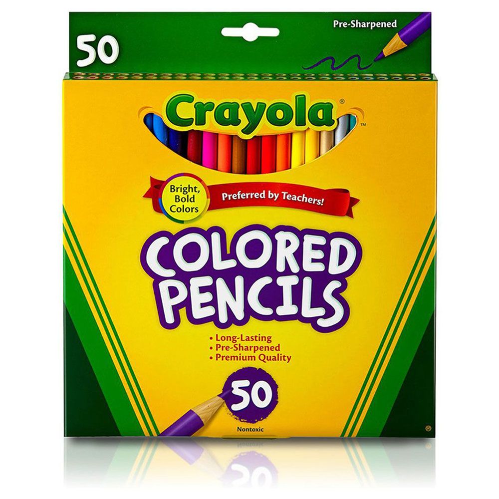 Crayola - Long Colored Pencils - Pack of 50