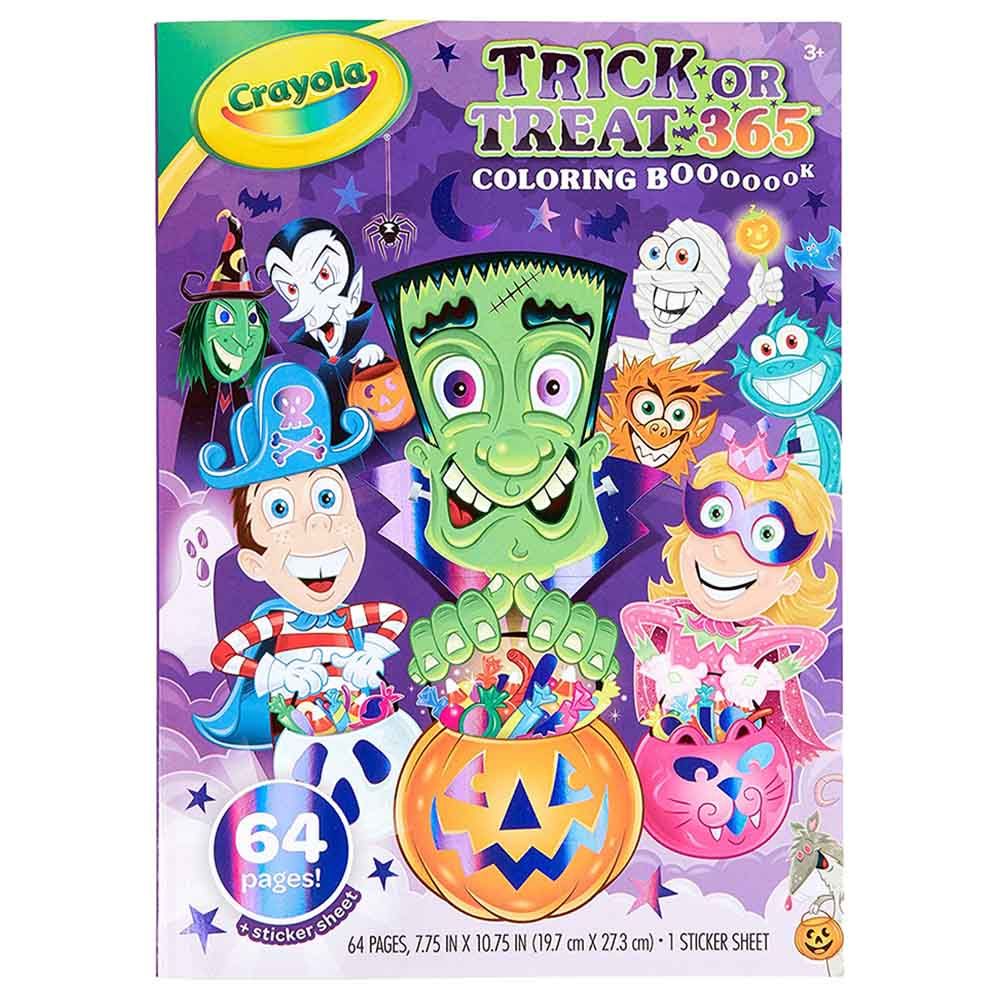 Crayola - Coloring Book & Stickers Trick Or Treat Halloween