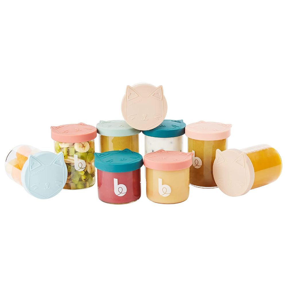 Babymoov - ISY Superior Glass Baby Food Storage Bowls Set 9pcs