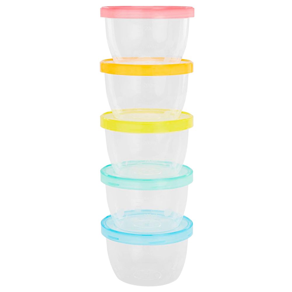 Badabulle - Baby Bowls With Lid & Food Storage - 5 pcs