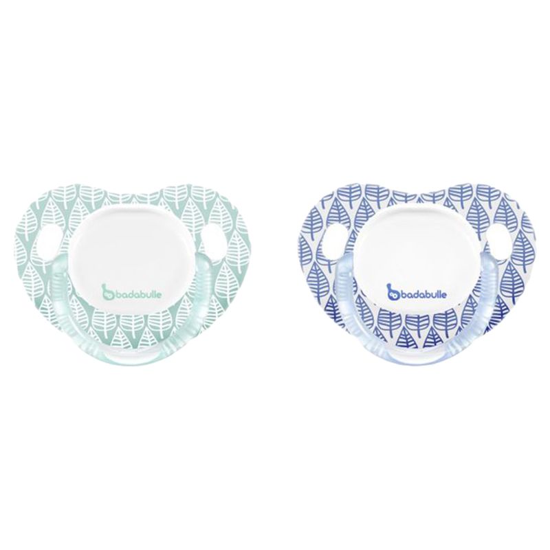 Badabulle Physiological Soother, 6-12M, 2pcs Silicone Leaves