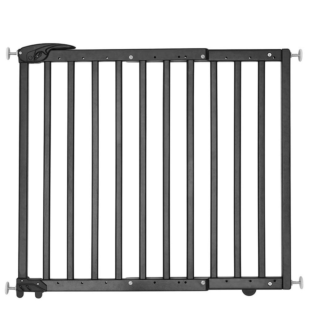 Badabulle - DecoPop Wooden Extending Safety Gate 63 to 106 cm - Black