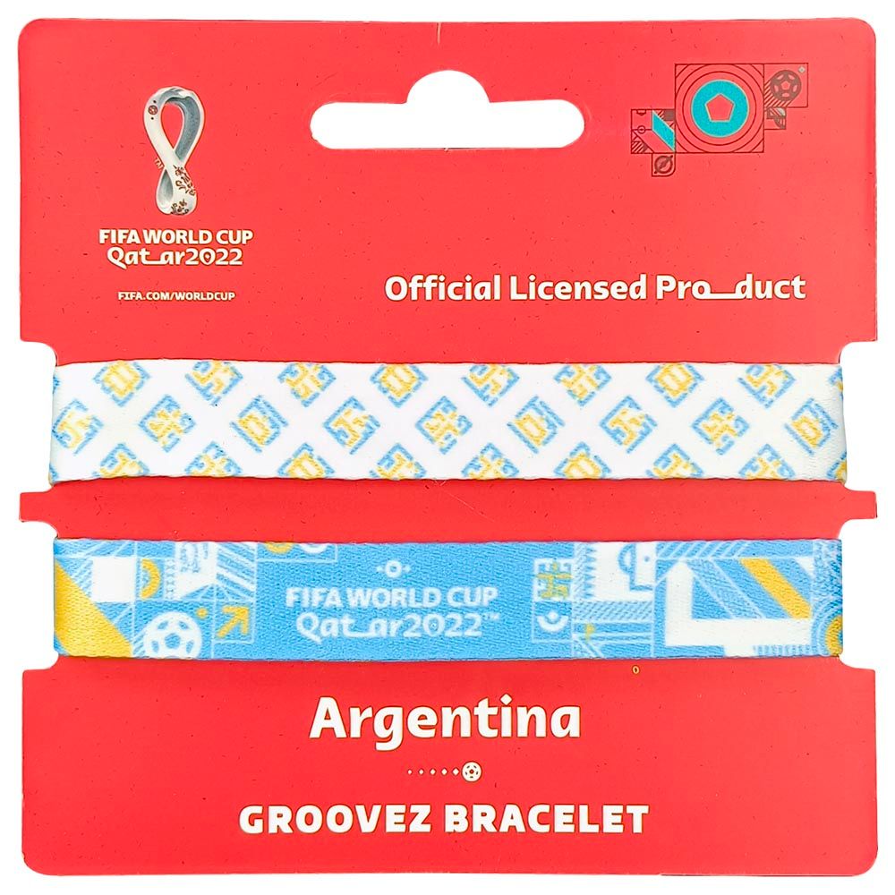 Fifa - Fabric Fashionable Qatar 2022 World Cup Country Team Nylon Wrist Band - Argentina 1pc - Assorted