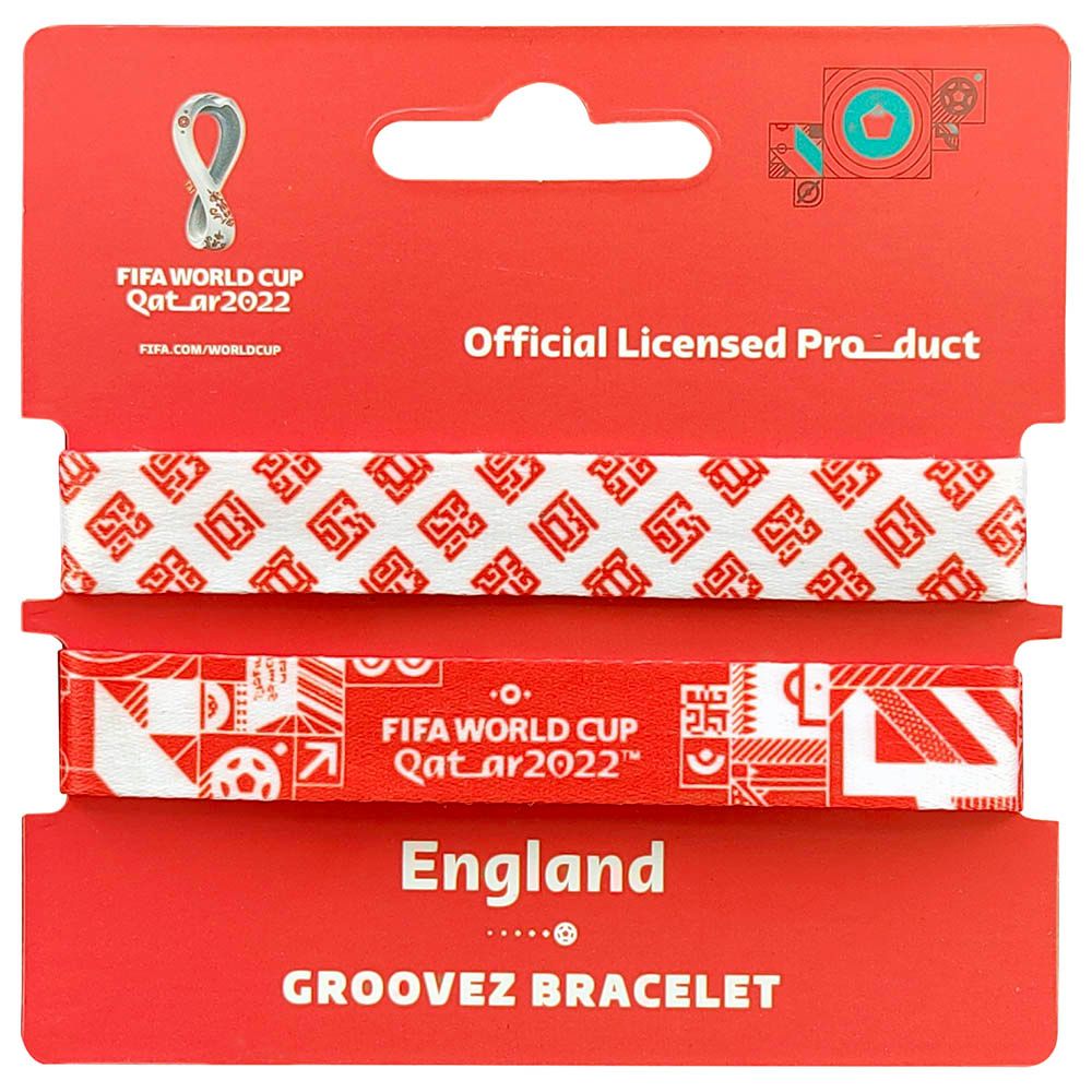 Fifa - Fabric Fashionable Qatar 2022 World Cup Country Team Nylon Wrist Band - England 1pc - Assorted