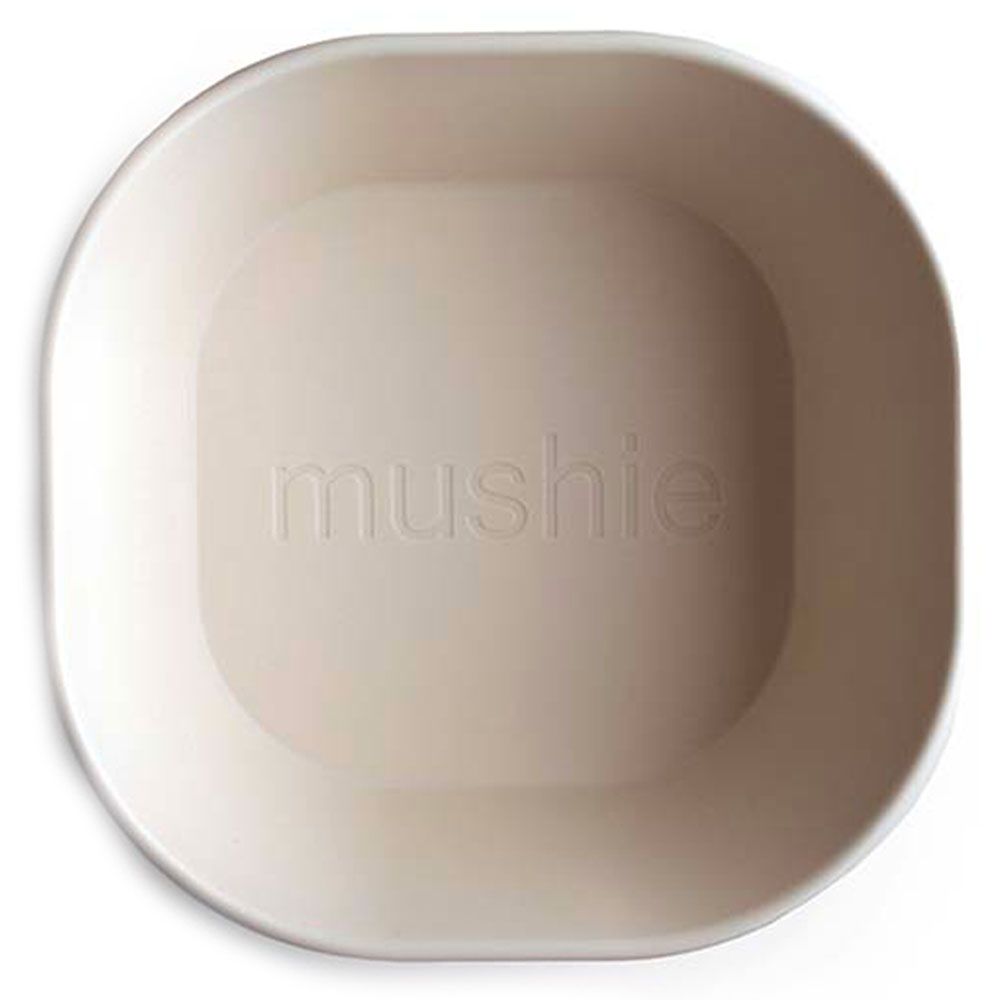 Mushie - Dinner Bowl Square - Ivory