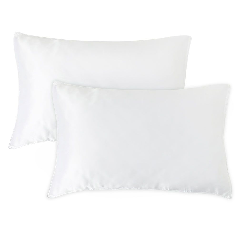 Regal Fabrics - Queen Mulberry Silk Pillowcases - Cream - Pack of 2
