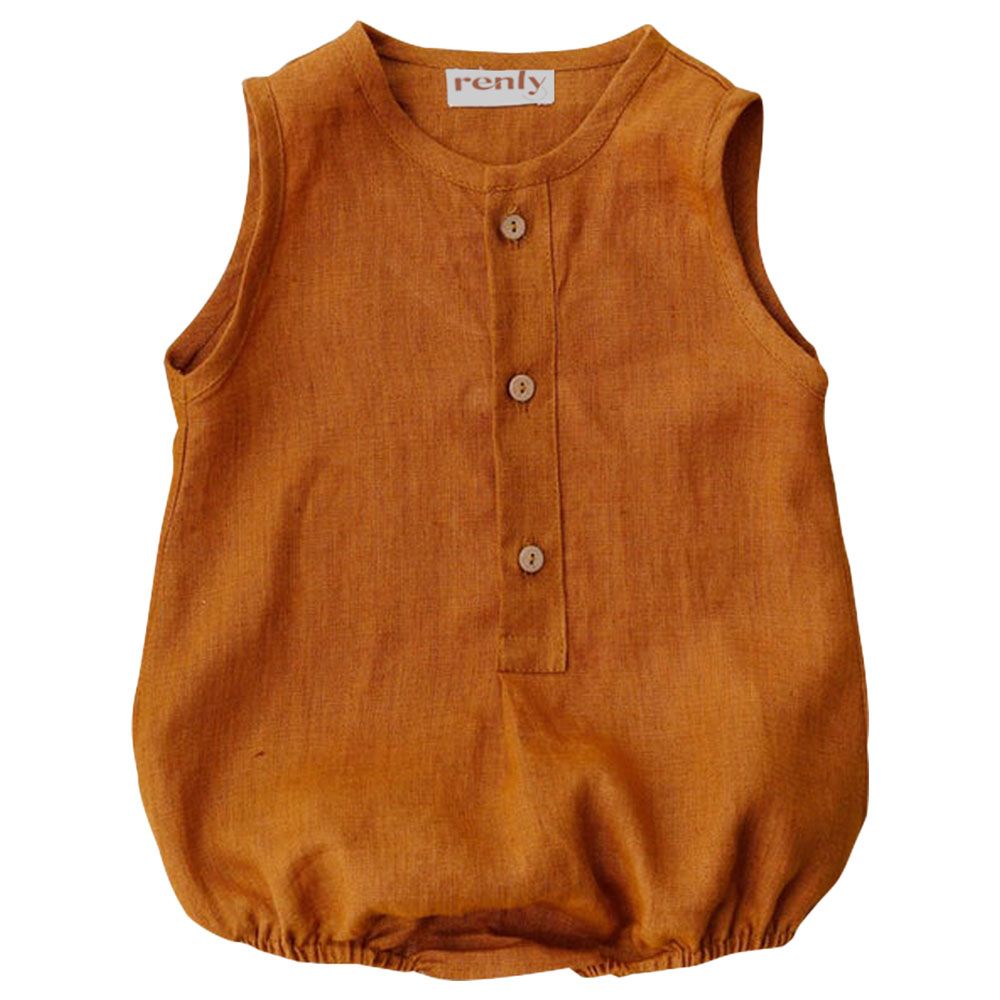 Renly - Noah Onesie - Dark Orange