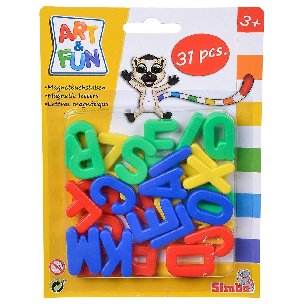 Simba - Art & Fun Magnetic Capital Letters - 37pcs