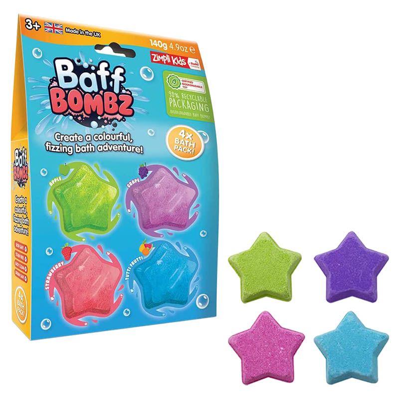 Zimpli Kids - Baff Bombz Star - Pack of 4