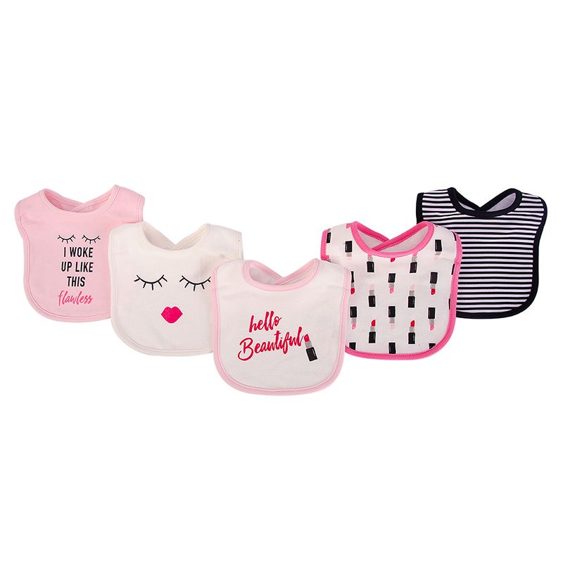 Hudson Childrenswear - Lipstick Bibs Pack of 5
