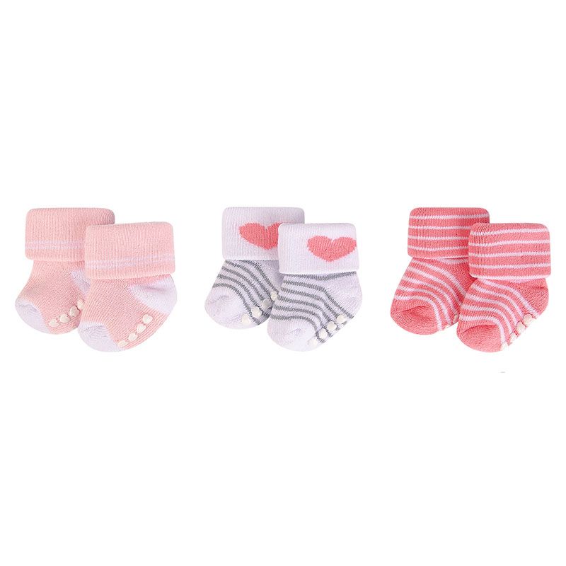 Hudson Childrenswear - Heart Newborn Socks Pack of 3