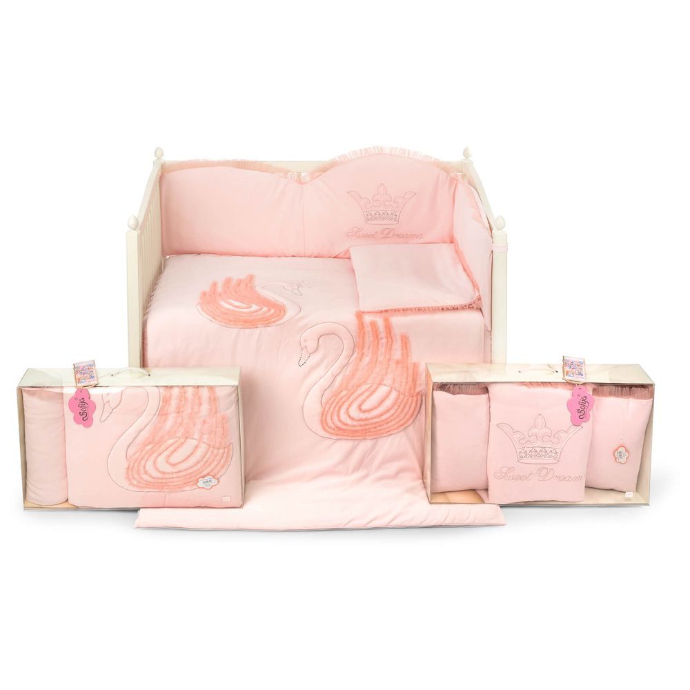 Sofija - Jasmina Bedding Set - Pack Of 5 - Pink