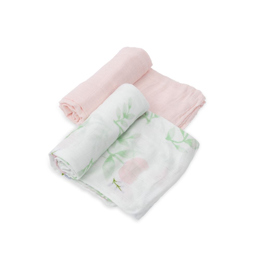 Little Unicorn - Deluxe Swaddle - Pack of 2 - Blush Peony