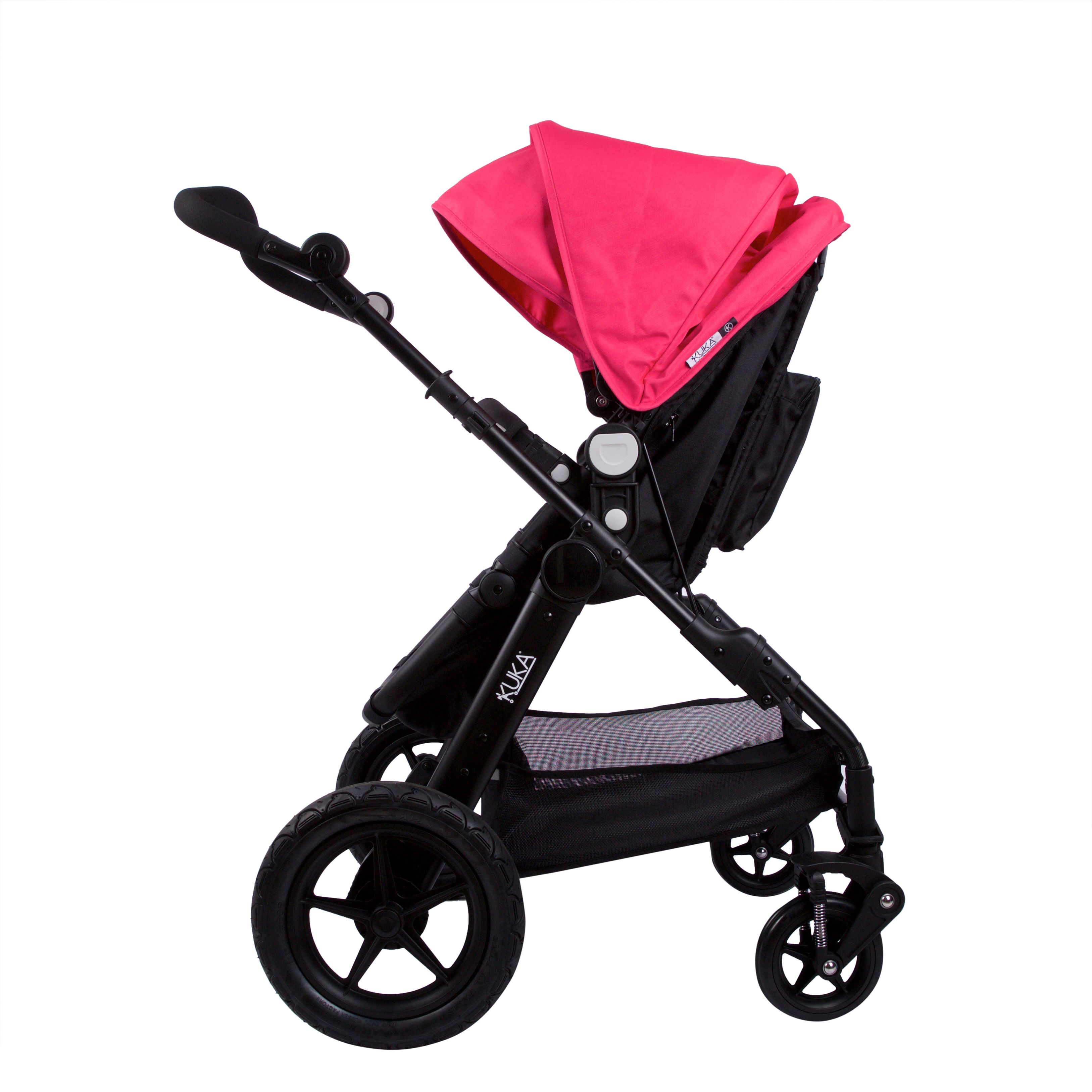 Kuka - Basic Chameleon Stroller - Pink & Obsidian Black