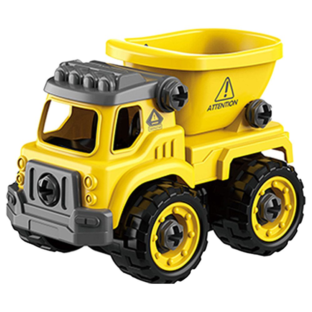 Little Story - Assembled Wisdom Cars - Set Of 12 - Yellow