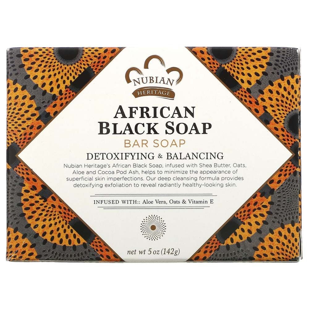 Nubian Heritage - African Black Soap Bar Soap - 142G