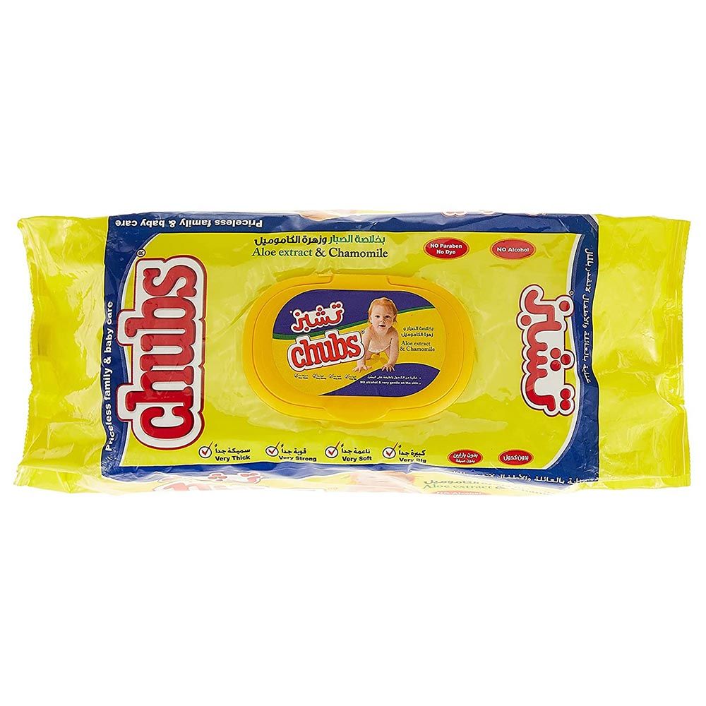 مناديل تشوبز للأطفال بخلاصة الصبار - 40 قطعة