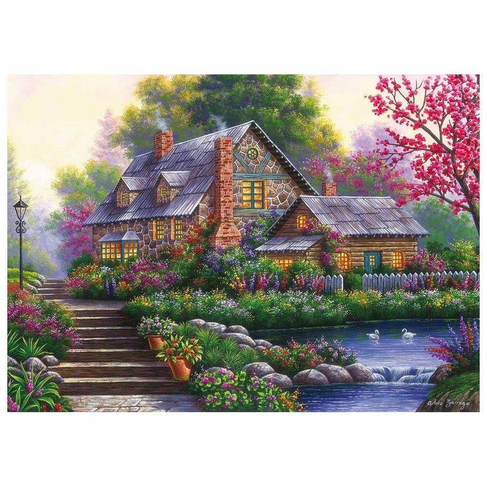 Ravensburger - Romantic Cottage Puzzle - 1000pcs