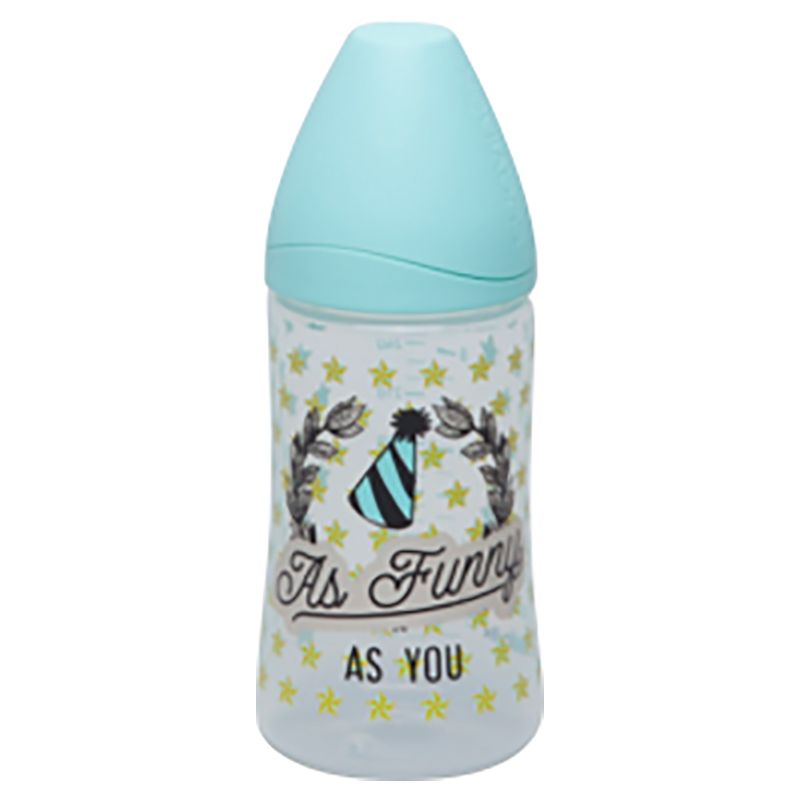 Suavinex Anatomic Funny As You Feeding Bottle 270ml - Green