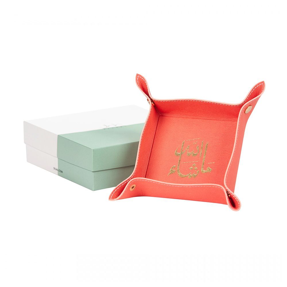 Silsal - Mashallah Leather Catchall Tray w/ Gift Box