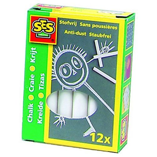 SES Creative - Chalk 12pcs - White