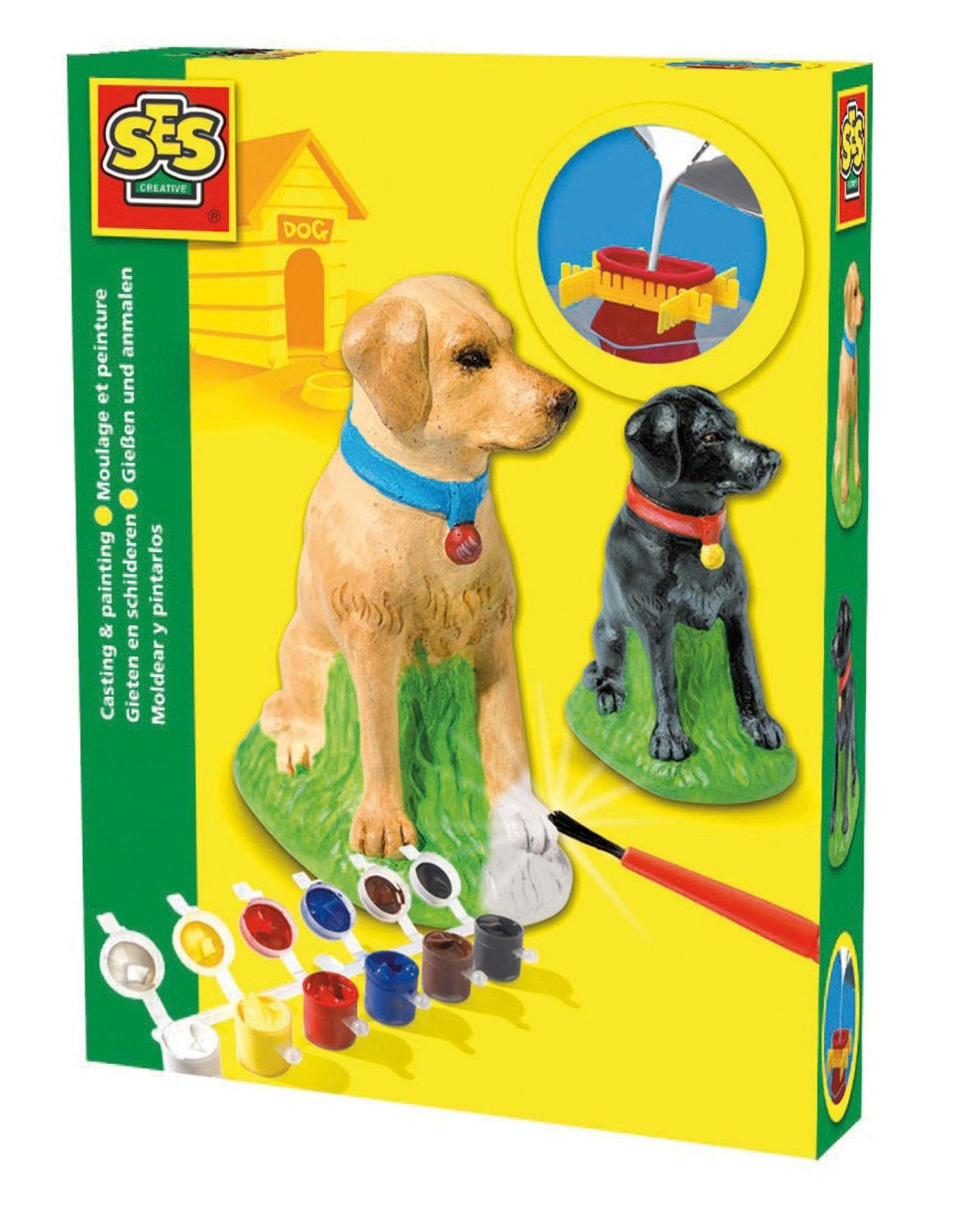 SES Creative - Children's Labrador Casting And Painting Set