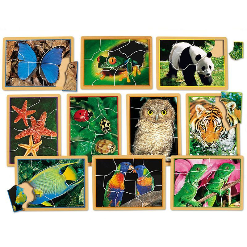 Lakeshore - Animals Up Close Puzzle Set