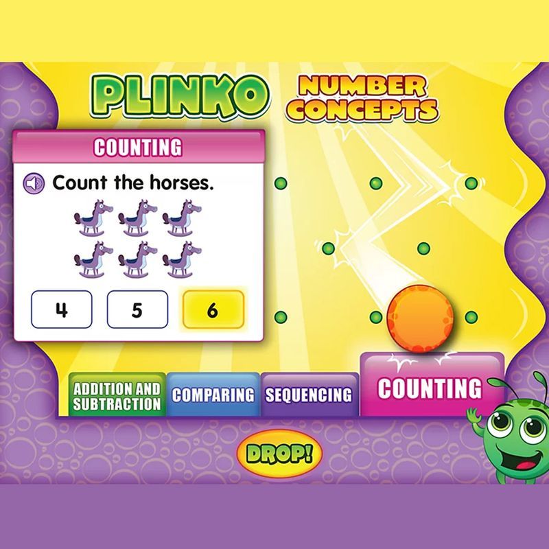 Lakeshore - Number Concepts Plinko Game - Interactive CD-ROMs