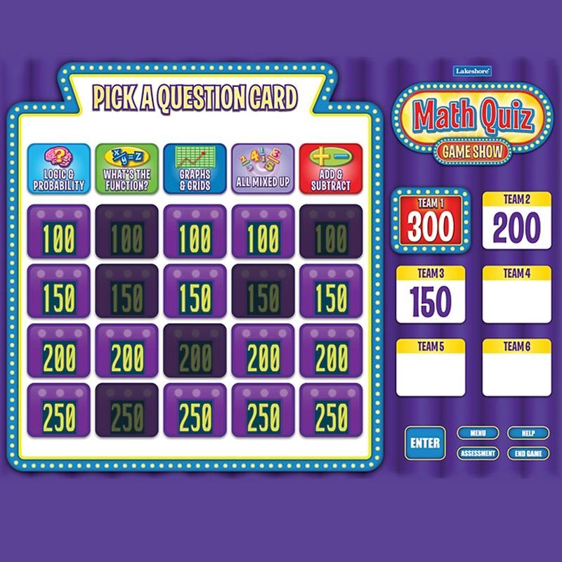Lakeshore - Math Quiz Game Show Gr 4-6