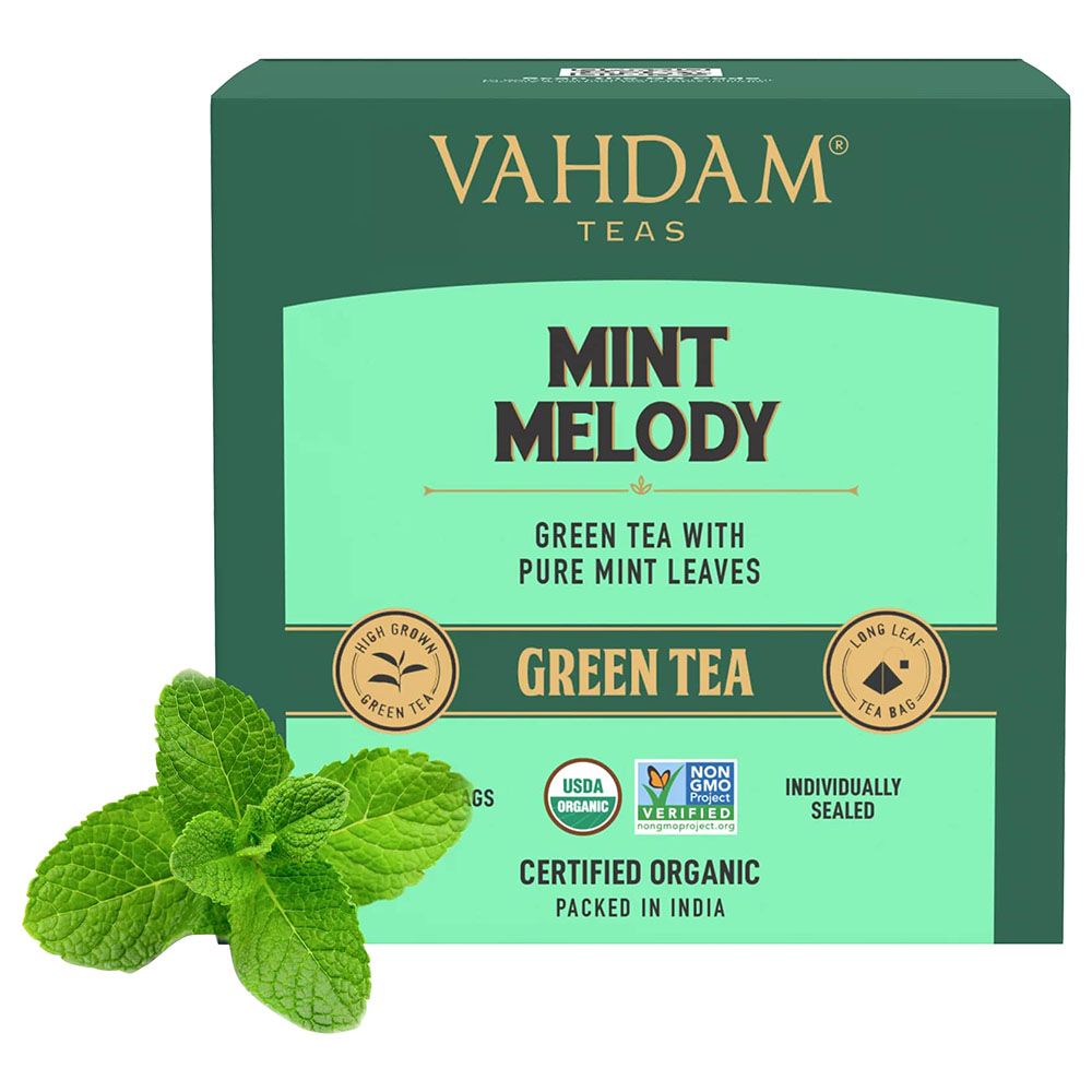 Vahdam - Mint Melody Green Tea - 30g - 15 Tea Bags