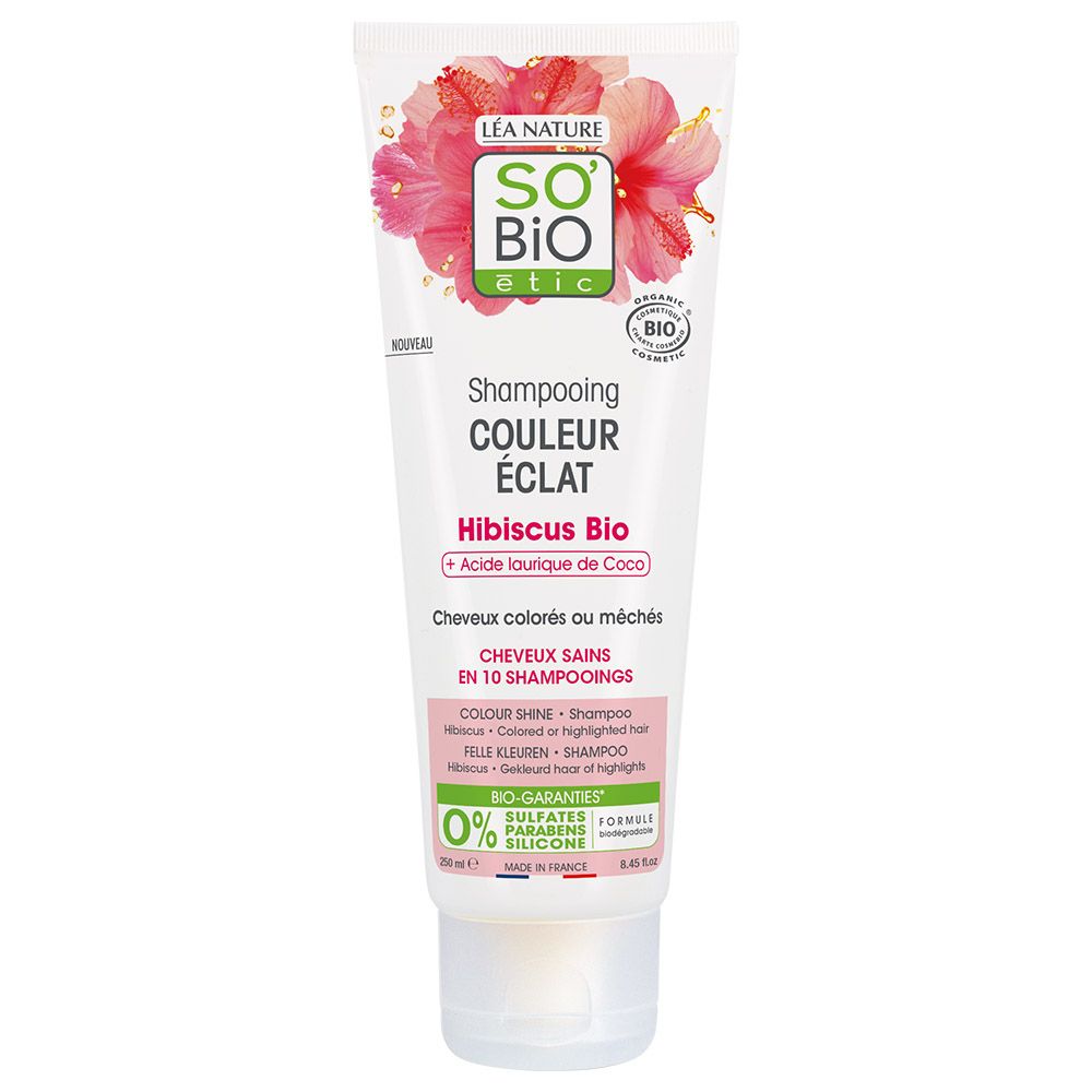 شامبو So Bio Etic Colour Shine Hibiscus سعة 250 مل