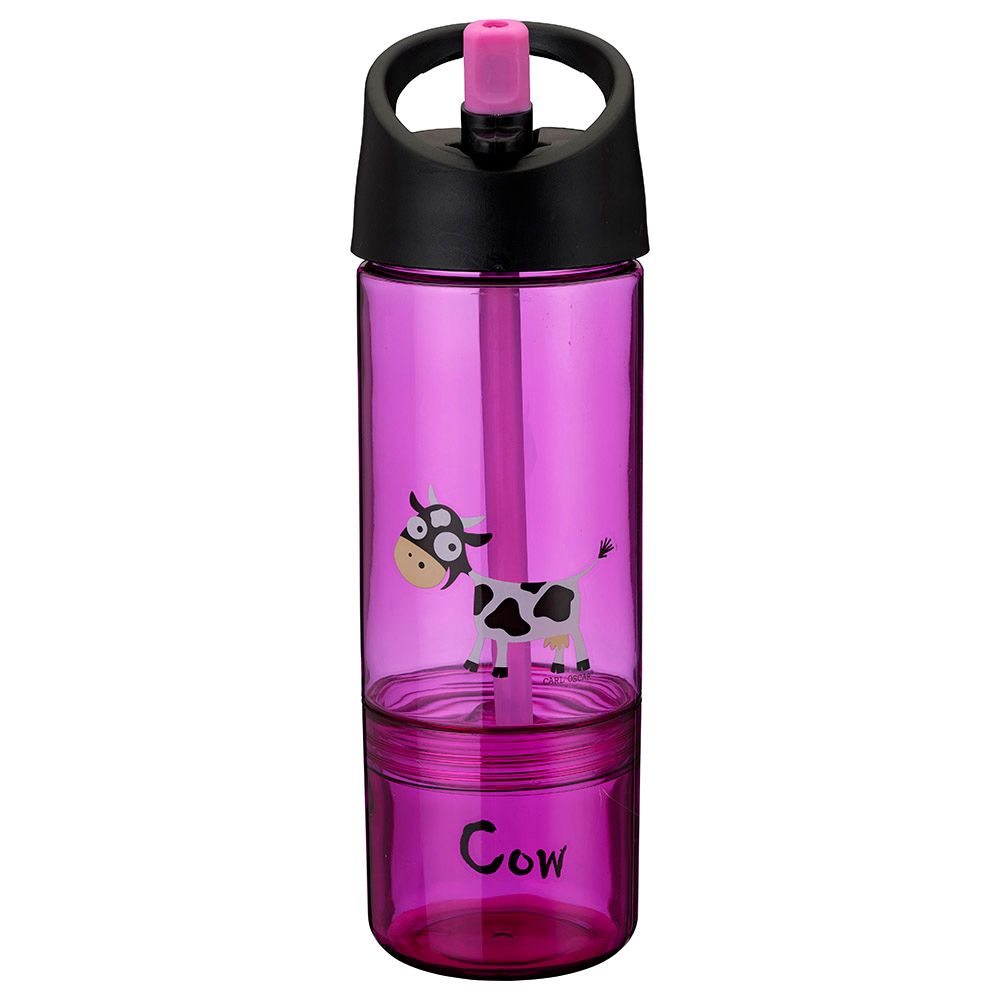 Carl Oscar - 2-In-1 Kids Water Bottle 0.3+0.15L - Purple