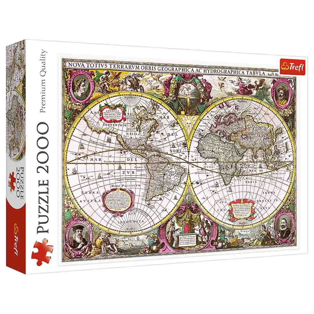 Trefl A New Land & Water Map Of The Entire Earth Puzzle 2000