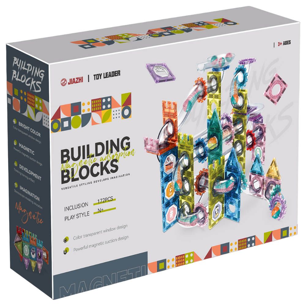 Little Learners - Rolling Ball Gear Magnetic Building Blocks - 172Cs