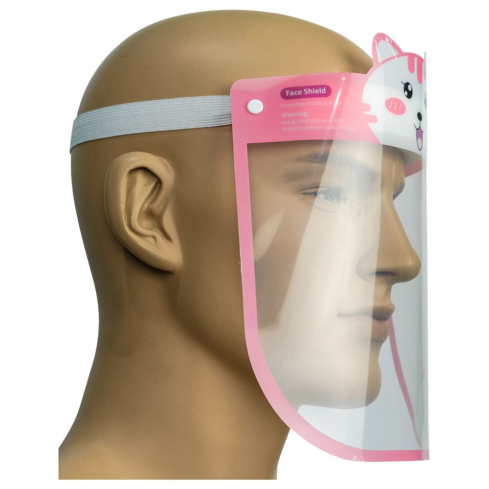 Shieldme - Kids Face Shield Anti Fog & Clear Lenses - Pink