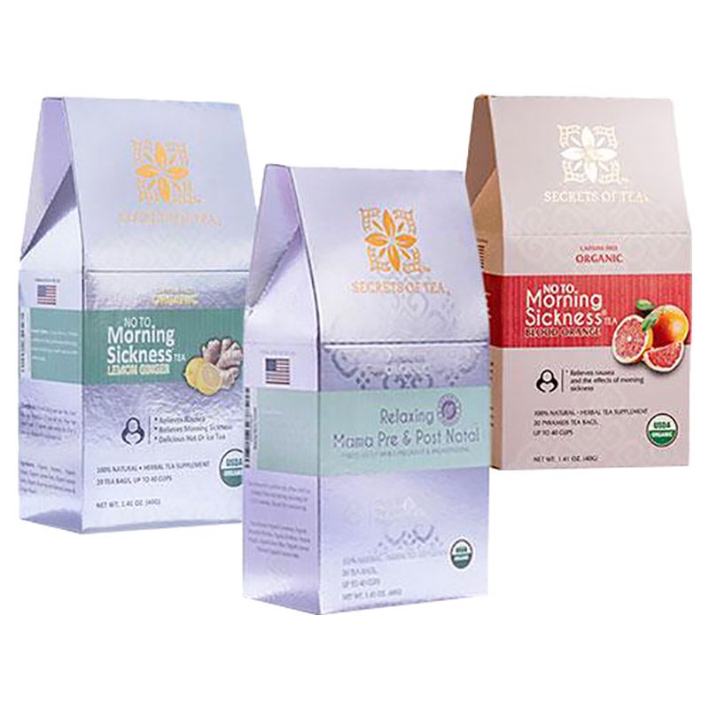 Secrets Of Tea - Stress Relief Tea with Sickness Tea - Orange/Lemon Ginger