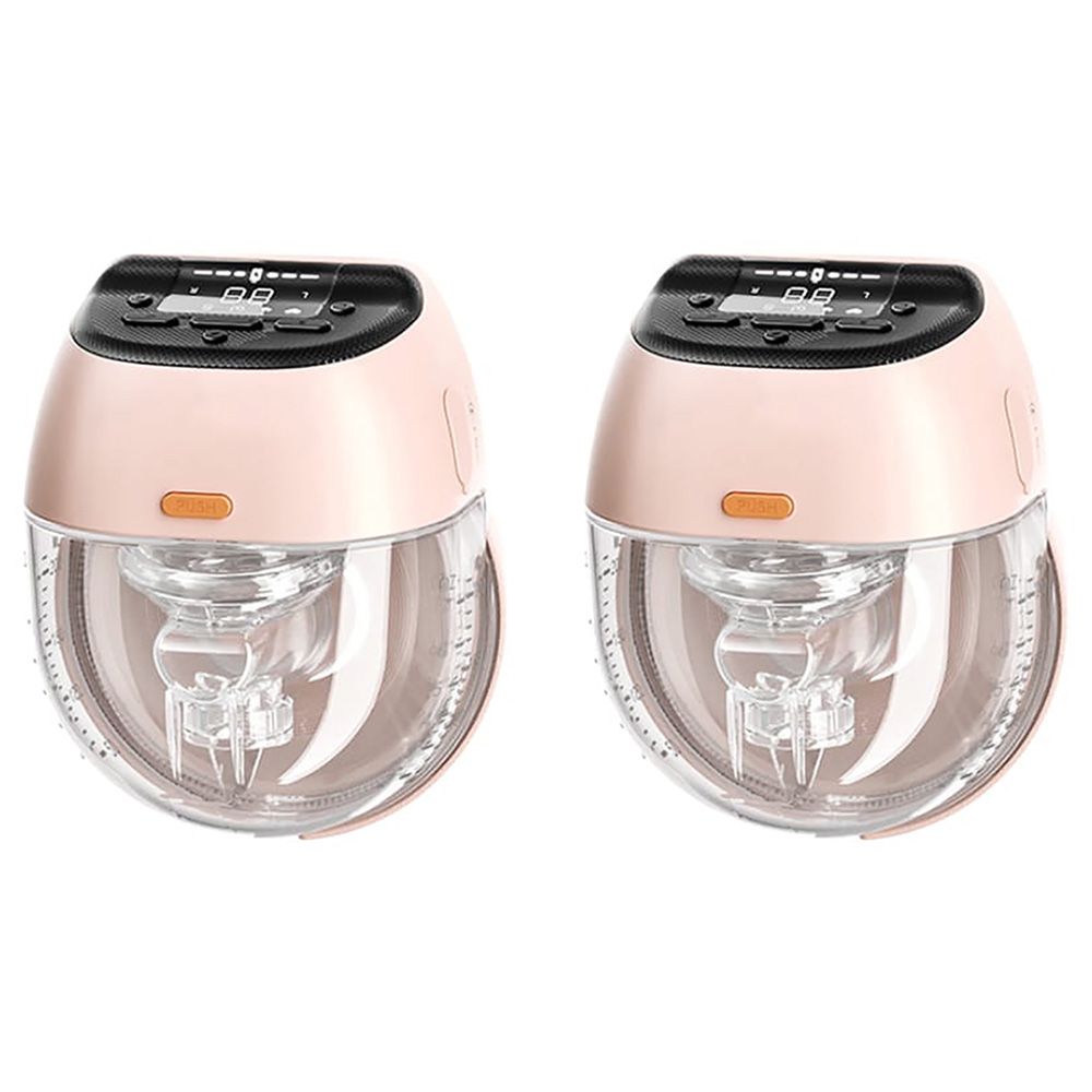 Blooming Blossom - Wearable All-in-One Breast Pump 200ml - Pink - 2pcs