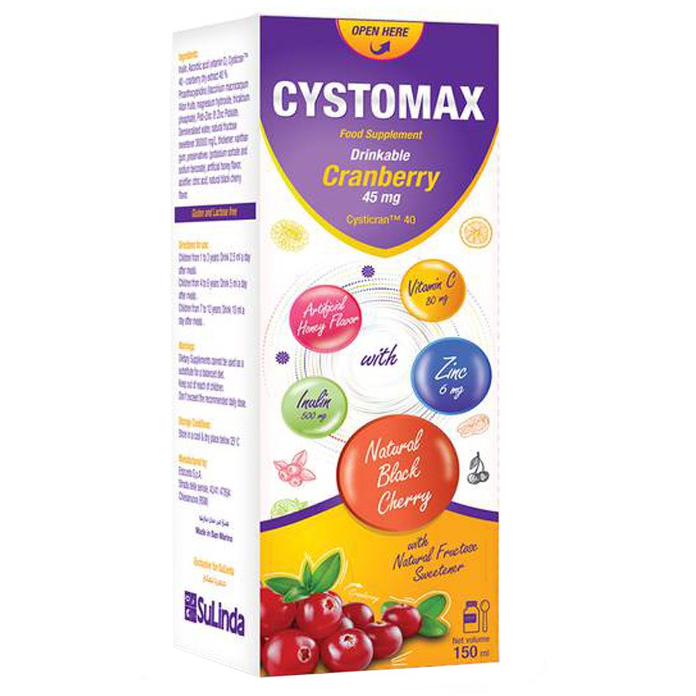 SuLinda - Cystomax Drink 150ml - Cranberry