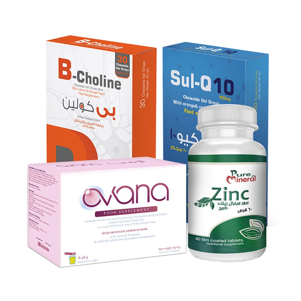 سوليندا - صحة المبيض - بي كولين 30، سول كيو 10، زنك وأوفانا 20