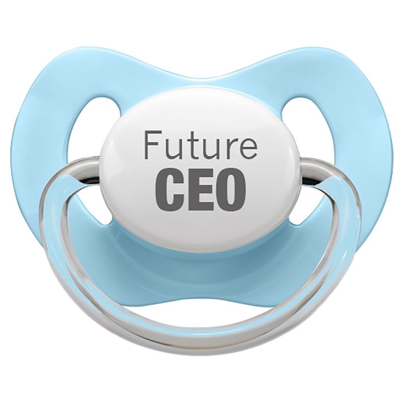 LittleMICO - Future CEO Pacifier - 0-6M - Blue