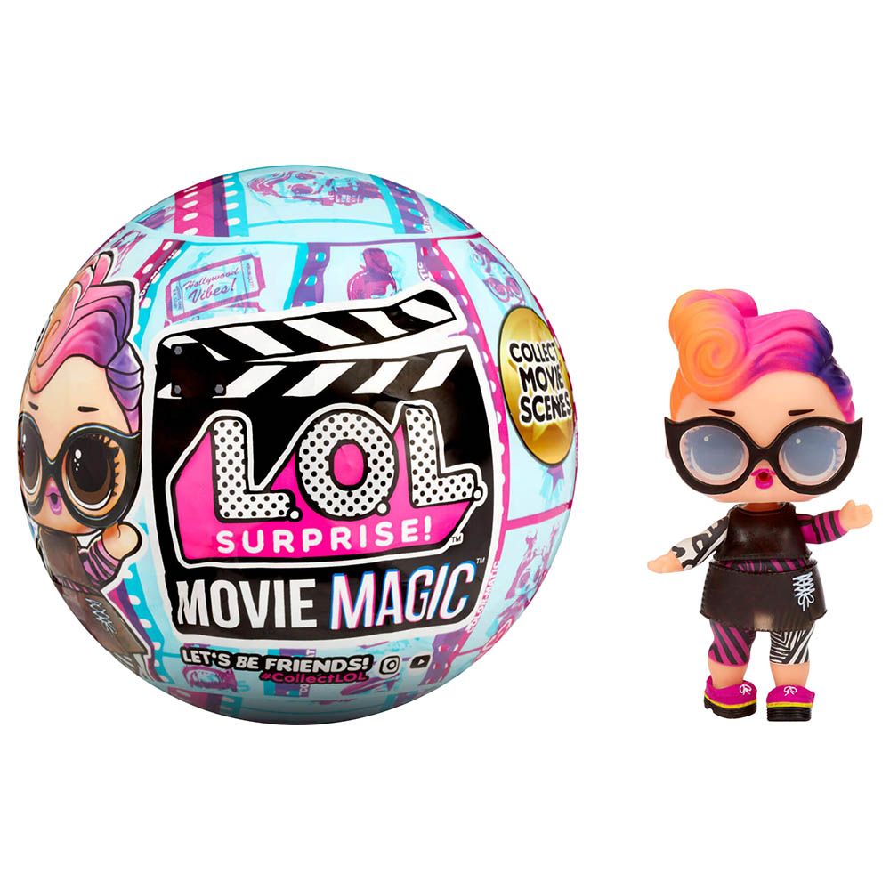 L.O.L. Surprise Movie Magic Dolls W/ 10 Surprise In Sidekick