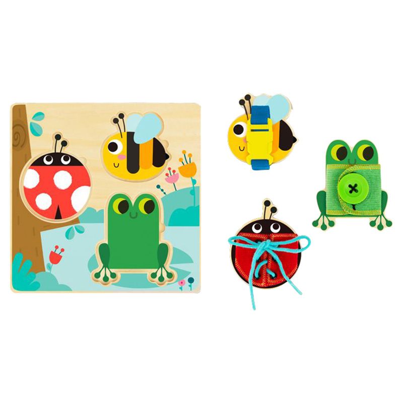 Tooky Toy - Wooden Basic Skills Board - 5pcs