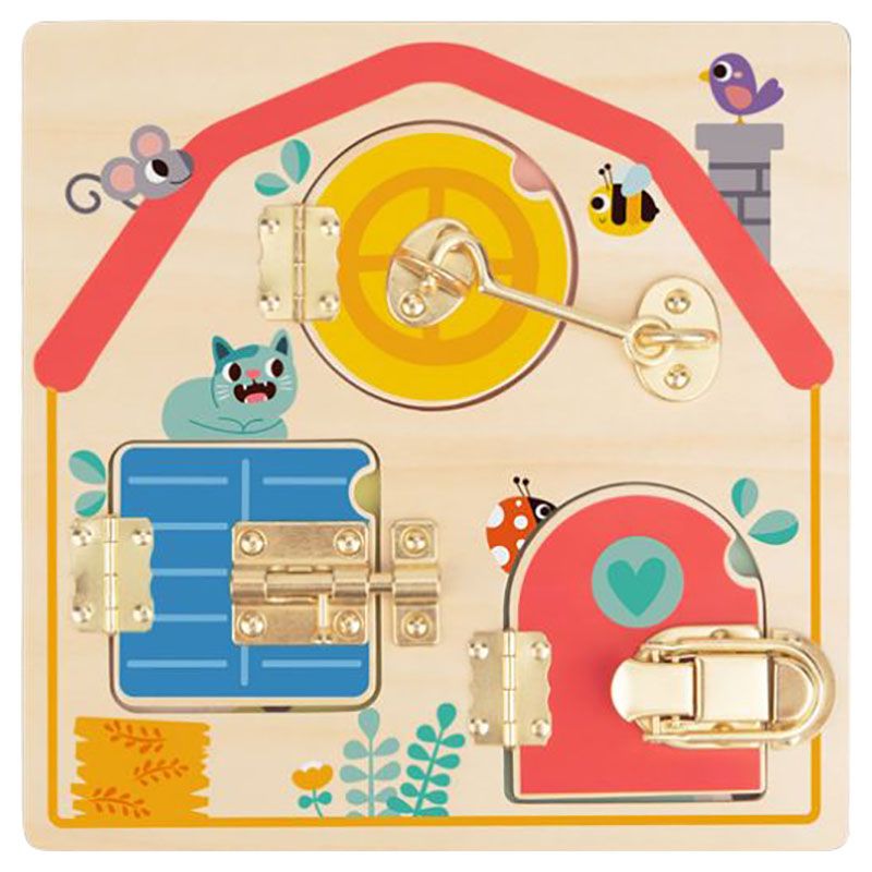 Tooky Toy - Wooden Latches Activity Board