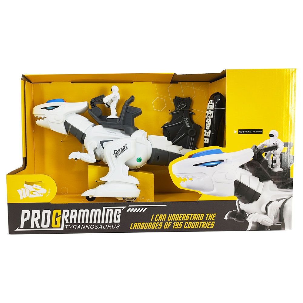 TTC - Intelligent Robot Dinosaur w/ Remote Control - White