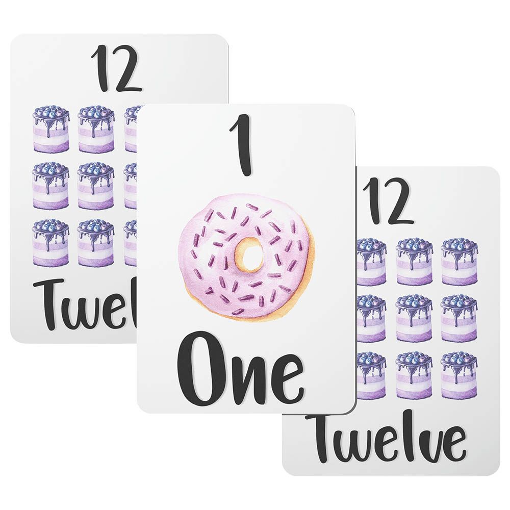 Twinkle And Giraffe Designs - Numbers Flashcards 1-20