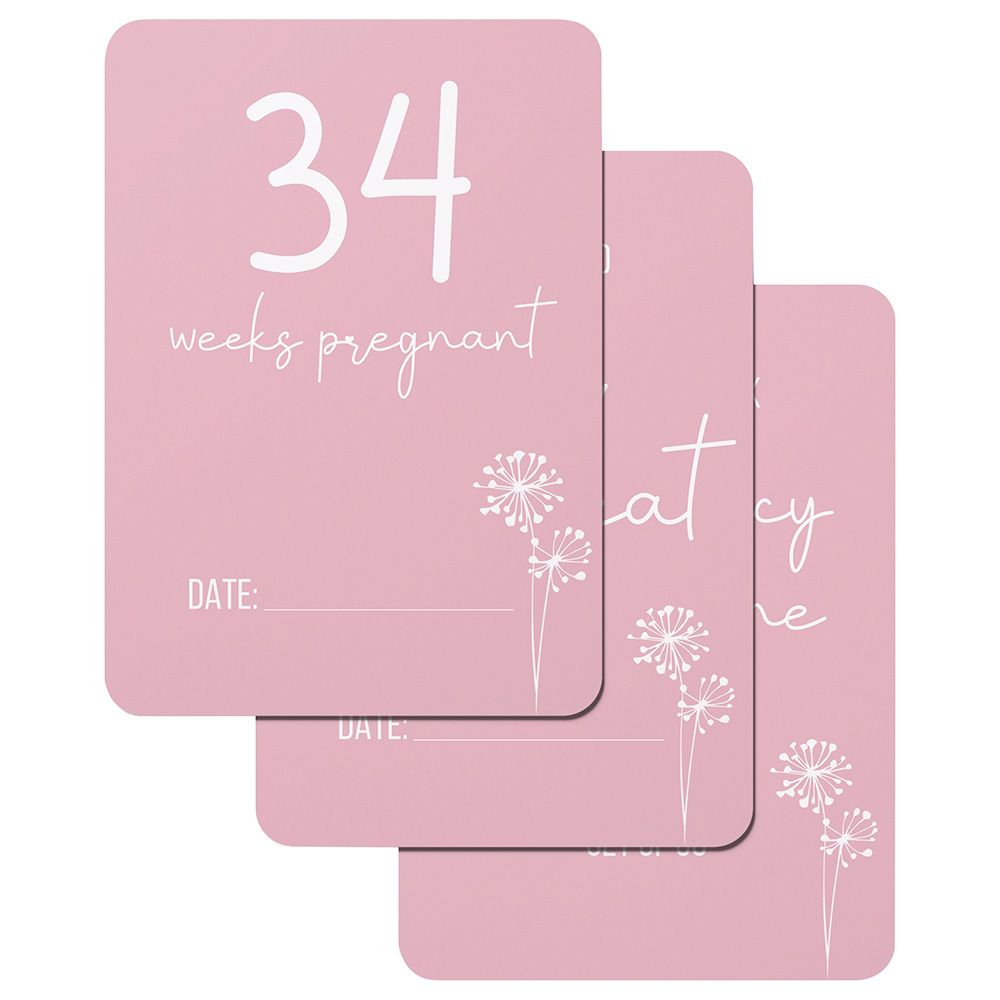 Twinkle And Giraffe - Pink Dandelion Pregnancy Cards 30C