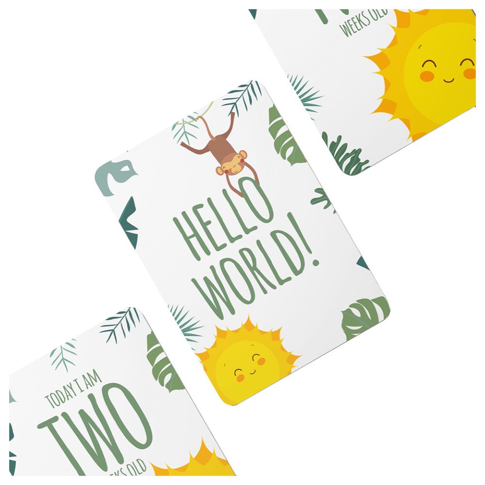 Twinkle And Giraffe - Safari Baby Milestone Cards 25C